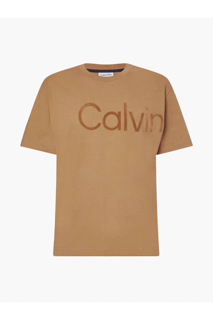 Męski t-shirt flock logo comfort calvin klein K10K110609 Męski t-shirt flock logo comfort calvin klein K10K110609