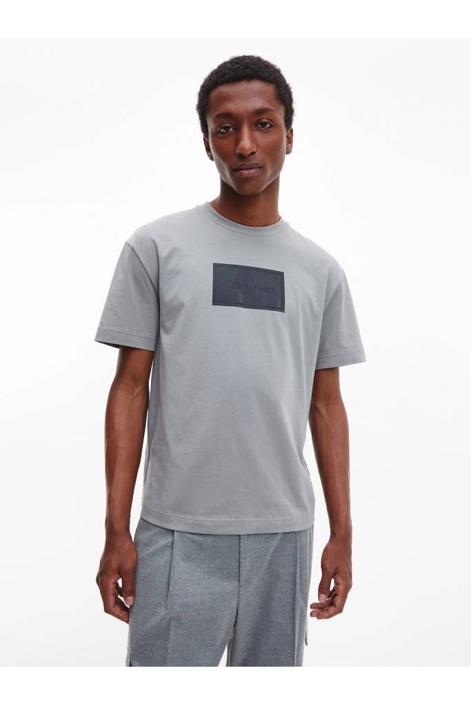 Przód męski t-shirt logo box calvin klein K10K110115 Przód męski t-shirt logo box calvin klein K10K110115