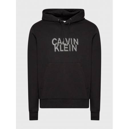 Męska bluza z kapturem distorted logo calvin klein K10K110075