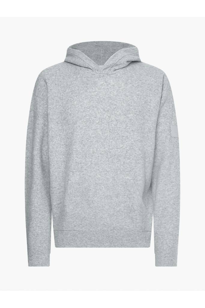 Swobodny męski sweter z kapturem z dodatkiem wełny calvin klein K10K110402 Swobodny męski sweter z kapturem z dodatkiem wełny calvin klein K10K110402