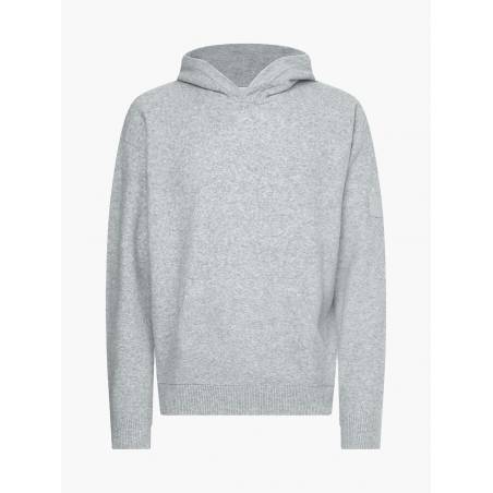 Swobodny męski sweter z kapturem z dodatkiem wełny calvin klein K10K110402