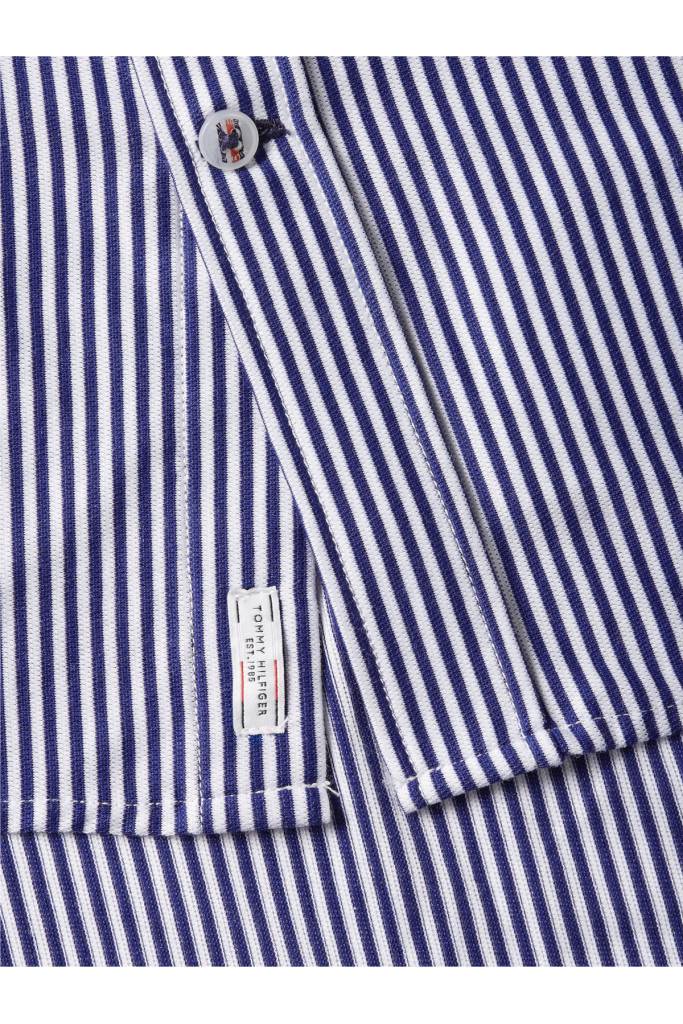 Detal stylizacja męska koszula w paski 1985 knit stripe tommy hilfiger MW0MW28340 Detal stylizacja męska koszula w paski 1985 knit stripe tommy hilfiger MW0MW28340