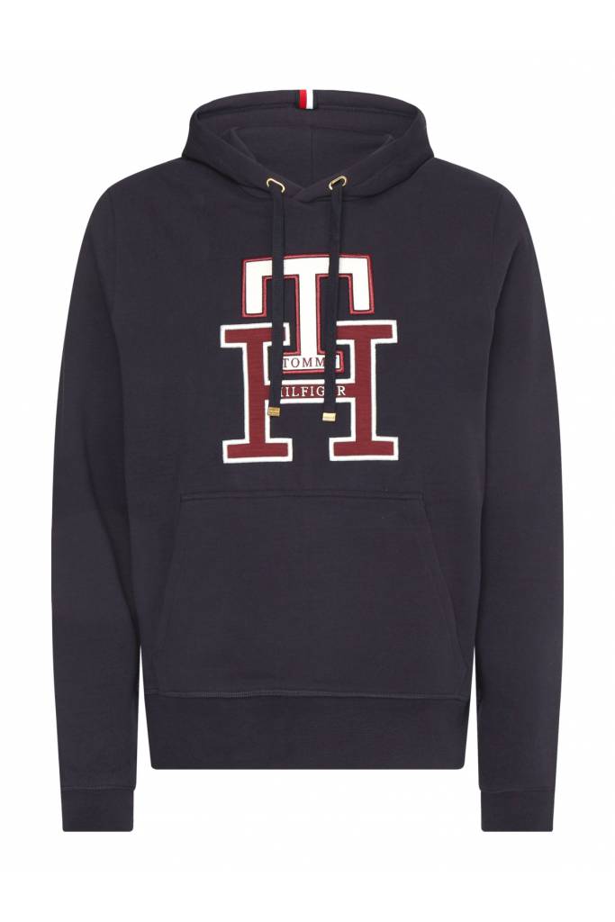 Męska bluza z kapturem lux monogram tommy hilfiger MW0MW28187 Męska bluza z kapturem lux monogram tommy hilfiger MW0MW28187