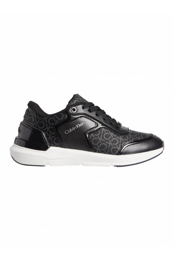 Damskie sneakersy logowane flexi lace up calvin klein HW0HW01216