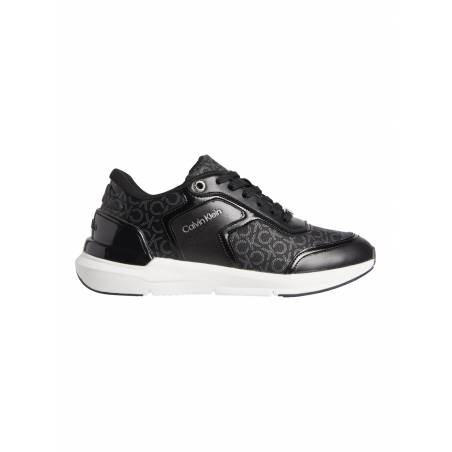 Damskie sneakersy logowane flexi lace up calvin klein HW0HW01216