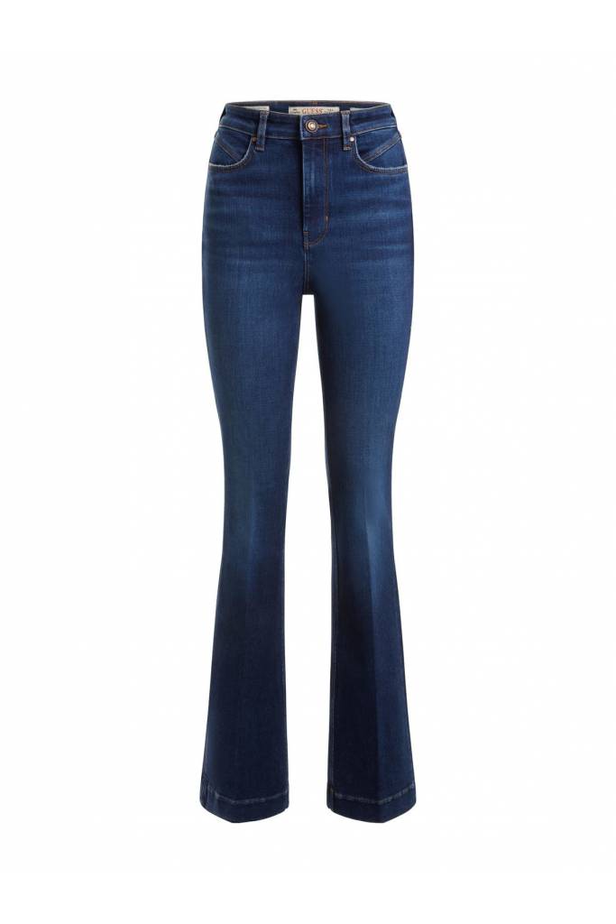 Damskie jeansy dzwony wysoki stan 1981 guess W2BA63 D4T82 Damskie jeansy dzwony wysoki stan 1981 guess W2BA63 D4T82