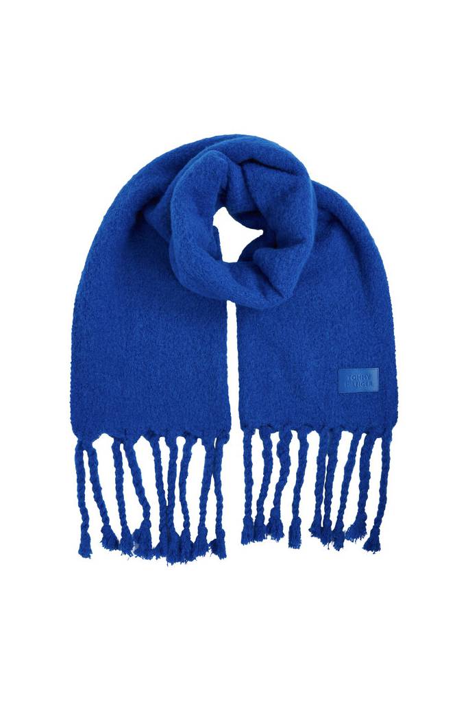 Przód damski szalik z dodatkiem wełny modern fluffy tommy hilfiger AW0AW13896 Przód damski szalik z dodatkiem wełny modern fluffy tommy hilfiger AW0AW13896