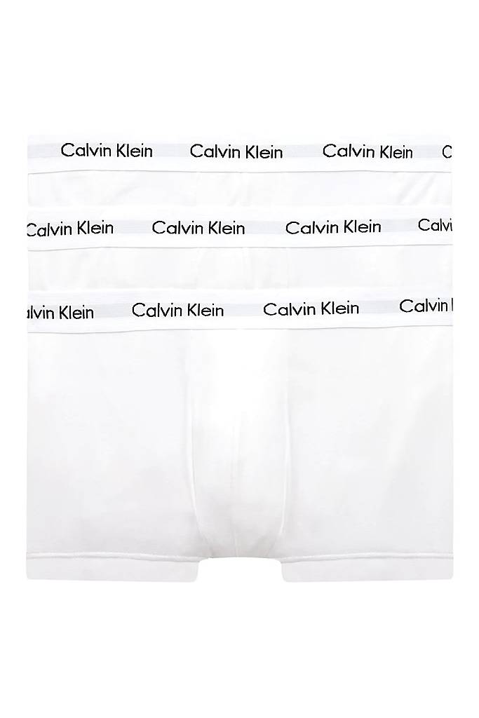 Przód męskie bokserki low rise trunk calvin klein 3-pack 0000U2664G