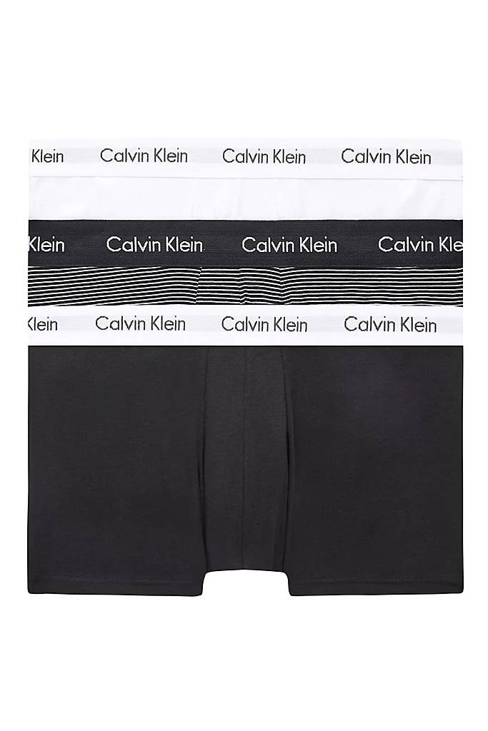 Detal 2 męskie bokserki low rise trunk calvin klein 3-pack 0000U2664G Detal 2 męskie bokserki low rise trunk calvin klein 3-pack 0000U2664G