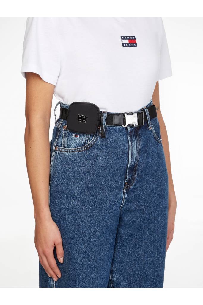 Przód damski parciany pasek z odpinaną portmonetką tommy jeans AW0AW12744 Przód damski parciany pasek z odpinaną portmonetką tommy jeans AW0AW12744