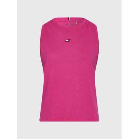 Damski sportowy top bez rękawów mesh racer tommy hilfiger S10S101390