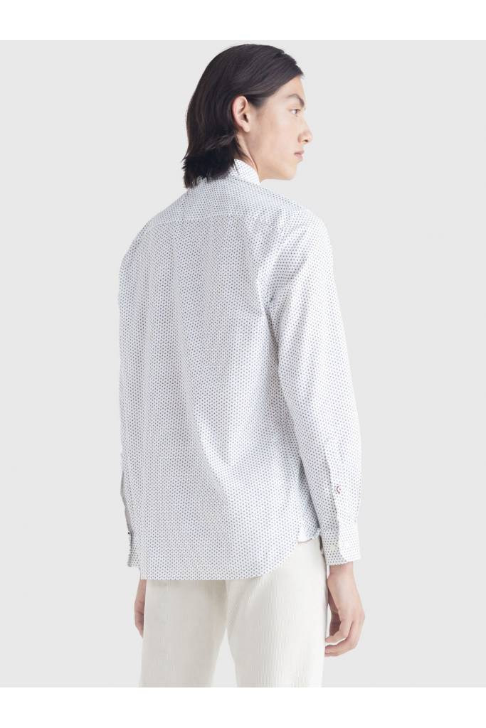 Tył męska koszula geometryczny wzór oxford tommy hilfiger MW0MW28317 Tył męska koszula geometryczny wzór oxford tommy hilfiger MW0MW28317
