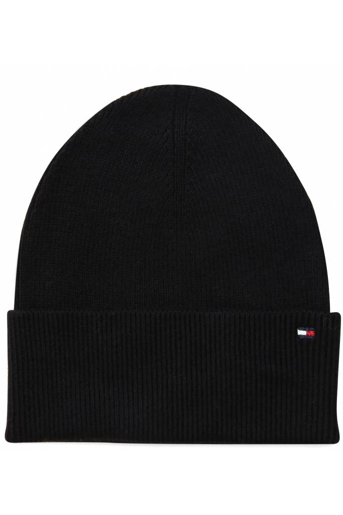 Detal 4 damska czapka z dodatkiem kaszmiru essential flag tommy hilfiger AW0AW13819 Detal 4 damska czapka z dodatkiem kaszmiru essential flag tommy hilfiger AW0AW13819