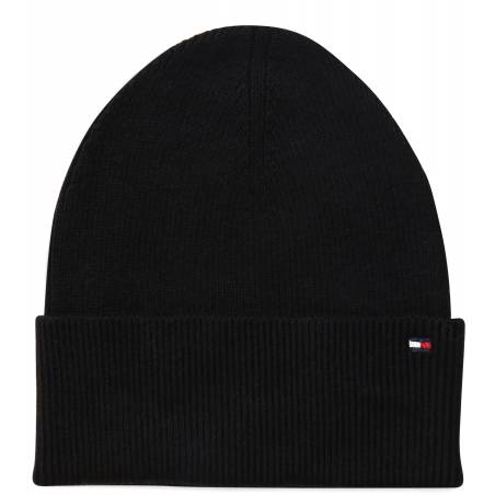 Detal 4 damska czapka z dodatkiem kaszmiru essential flag tommy hilfiger AW0AW13819