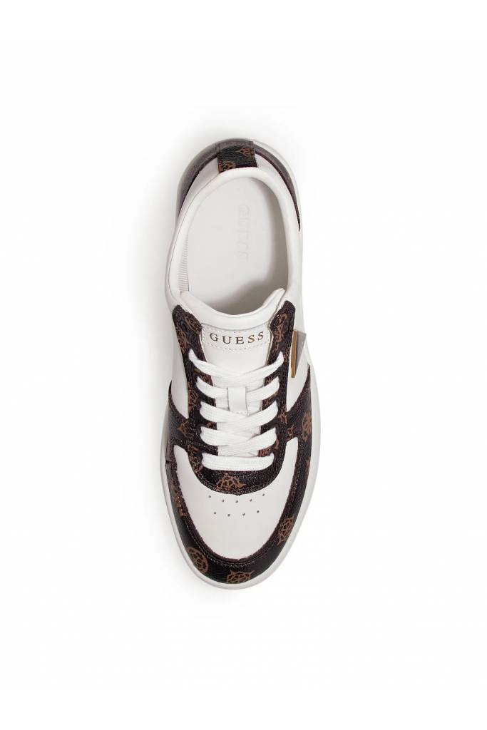 Detal stylizacja damskie sneakersy skórzane sidny guess FL8SID FAL12 Detal stylizacja damskie sneakersy skórzane sidny guess FL8SID FAL12