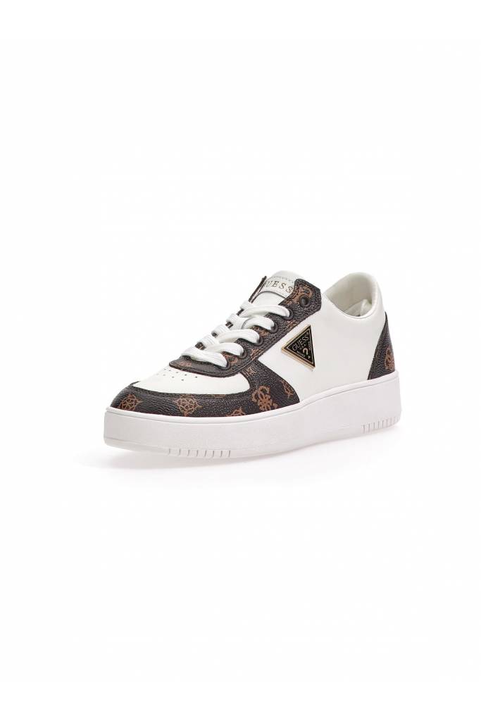 Przód damskie sneakersy skórzane sidny guess FL8SID FAL12 Przód damskie sneakersy skórzane sidny guess FL8SID FAL12