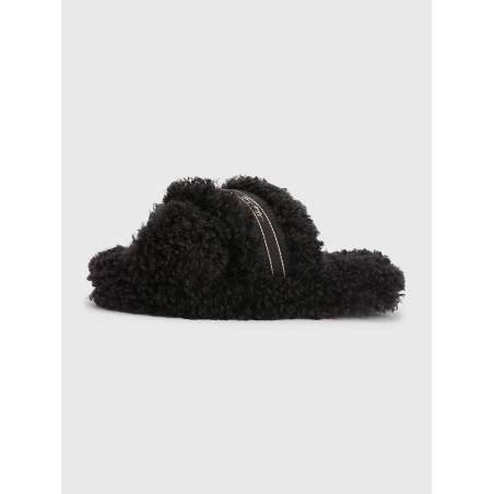Damskie kapcie sherpa fur tommy hilfiger FW0FW06576