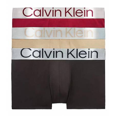 Przód męskie bokserki low rise calvin klein underwear 3-pack 000NB3074A