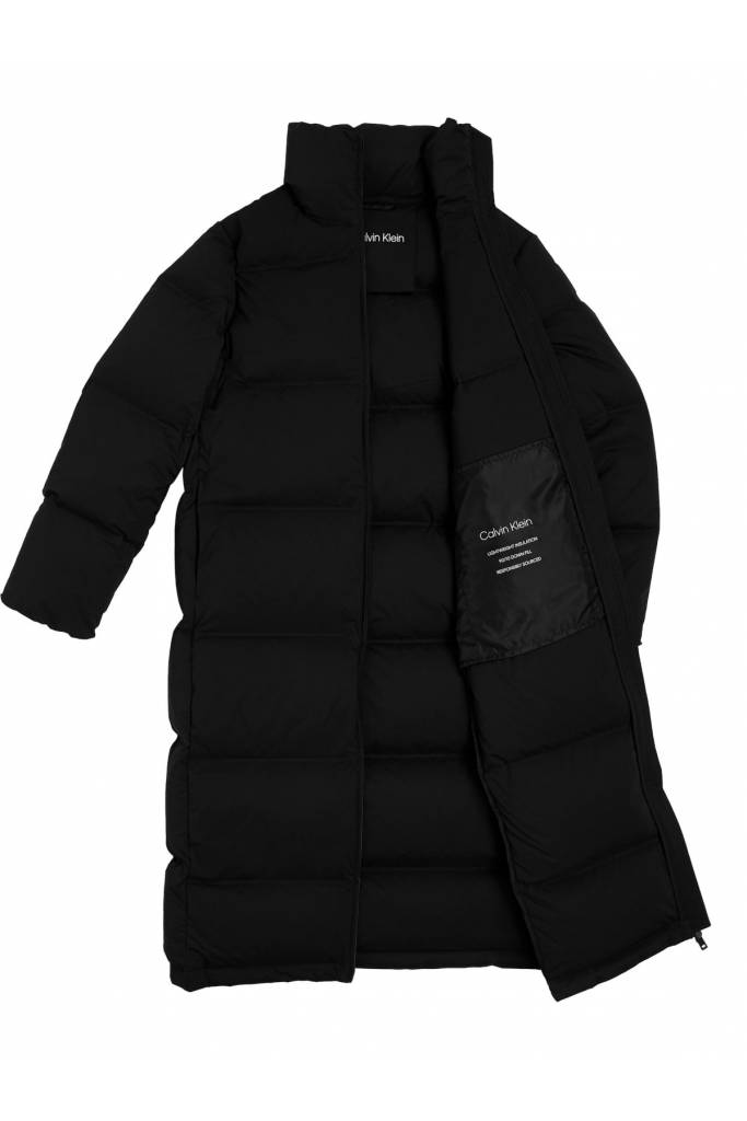 Detal stylizacja damski puchowy płaszcz seamless lofty calvin klein K20K204691