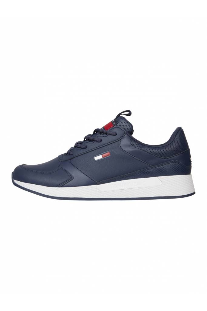 Detal 2 męskie skórzane sneakersy flexy tommy jeans EM0EM01080 Detal 2 męskie skórzane sneakersy flexy tommy jeans EM0EM01080