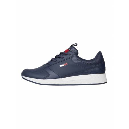 Detal 2 męskie skórzane sneakersy flexy tommy jeans EM0EM01080