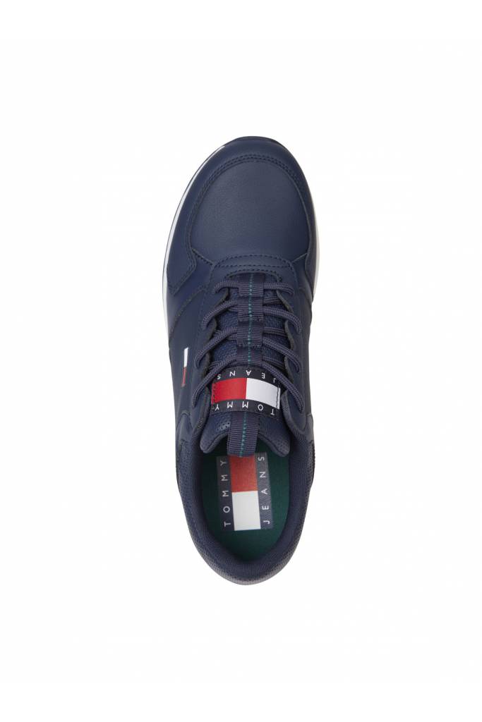 Detal 4 męskie skórzane sneakersy flexy tommy jeans EM0EM01080 Detal 4 męskie skórzane sneakersy flexy tommy jeans EM0EM01080