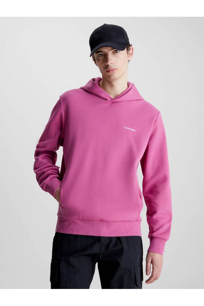 Przód męska bluza z kapturem micro logo calvin klein K10K109927 Przód męska bluza z kapturem micro logo calvin klein K10K109927