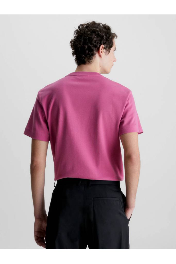 Tył męski t-shirt micro logo interlock calvin klein K10K109894 Tył męski t-shirt micro logo interlock calvin klein K10K109894