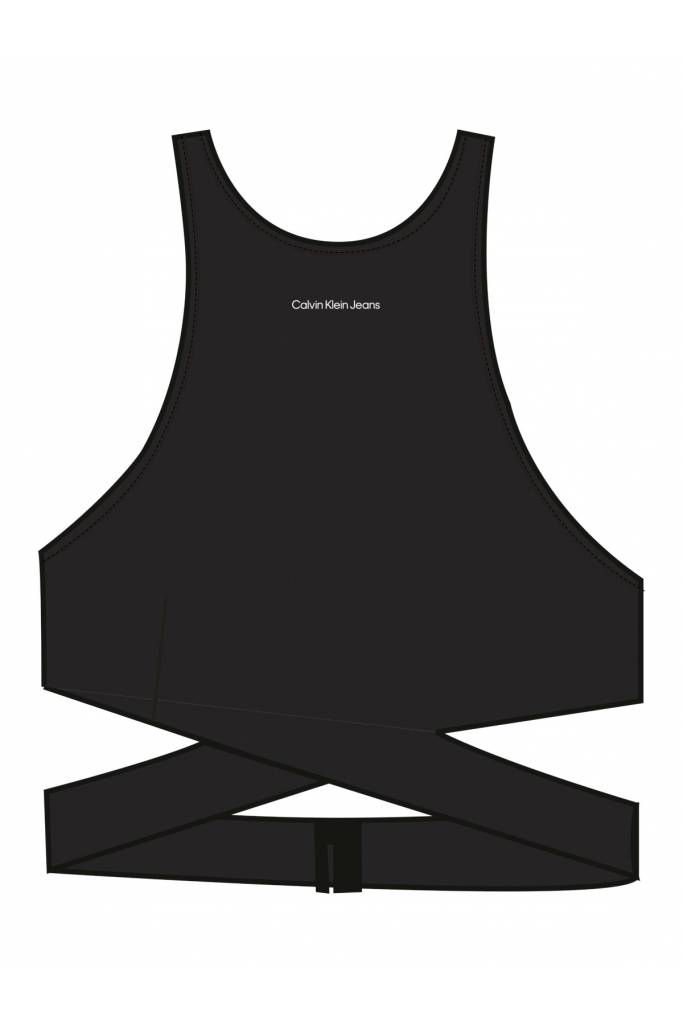 Damski krótki top z wycięciami calvin klein jeans J20J221068