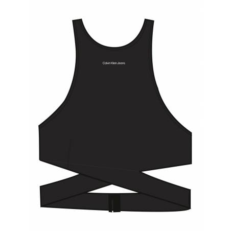 Damski krótki top z wycięciami calvin klein jeans J20J221068