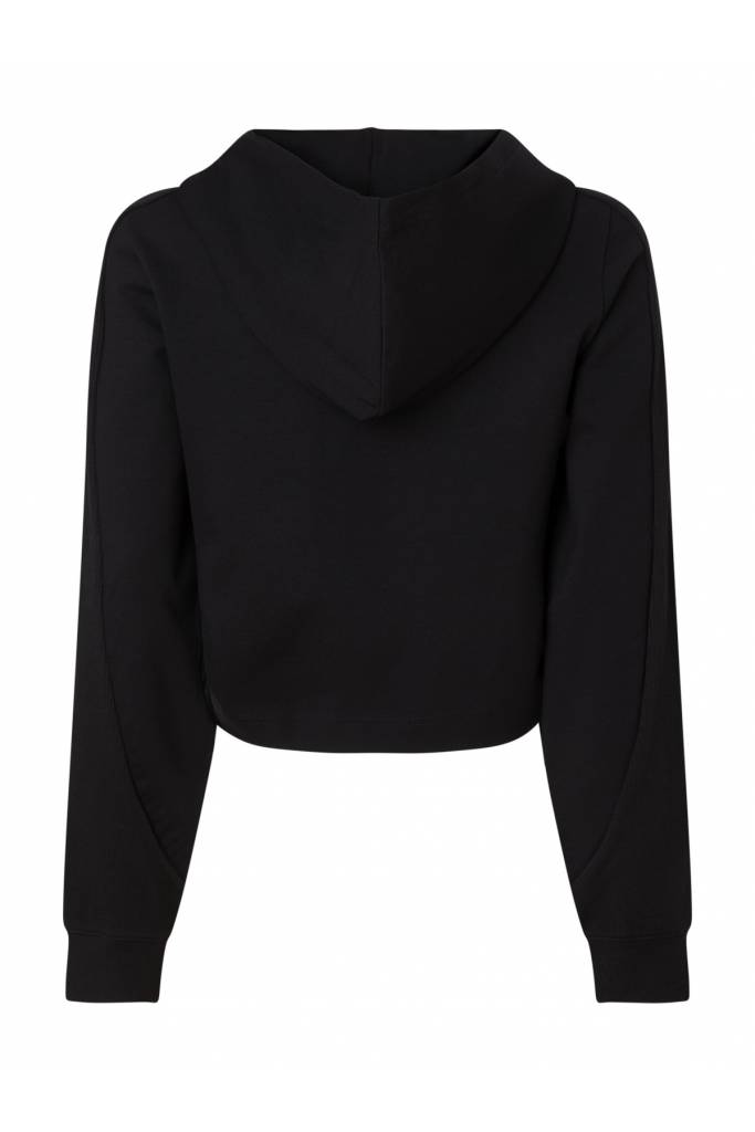 Tył damska krótka bluza z kapturem milano calvin klein jeans J20J220787 Tył damska krótka bluza z kapturem milano calvin klein jeans J20J220787