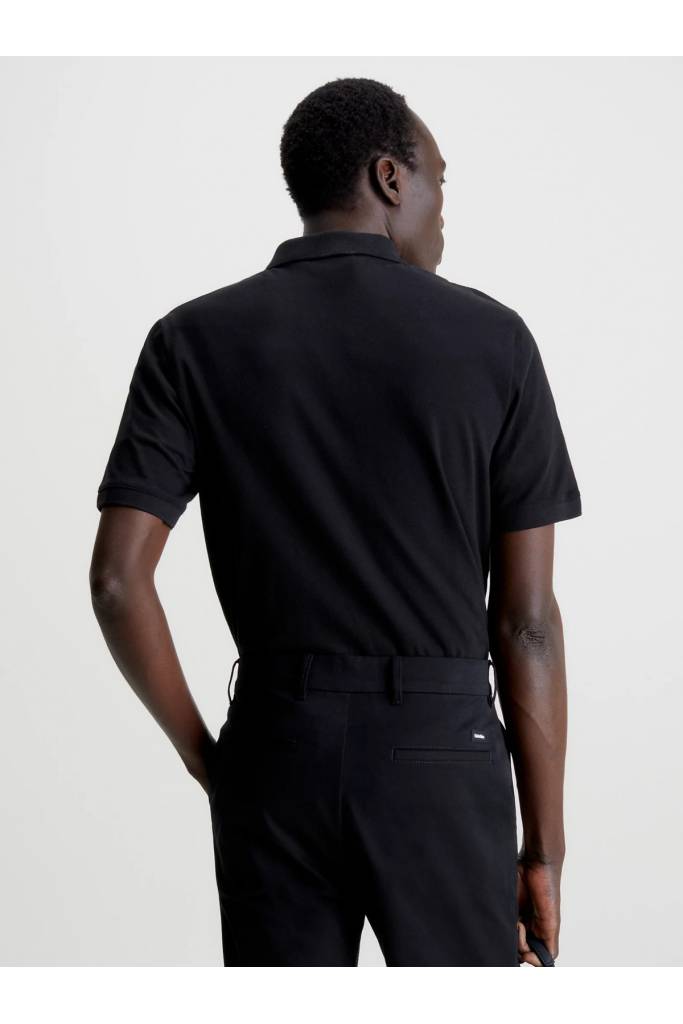 Tył męskie polo stretch pique button calvin klein K10K111196 Tył męskie polo stretch pique button calvin klein K10K111196