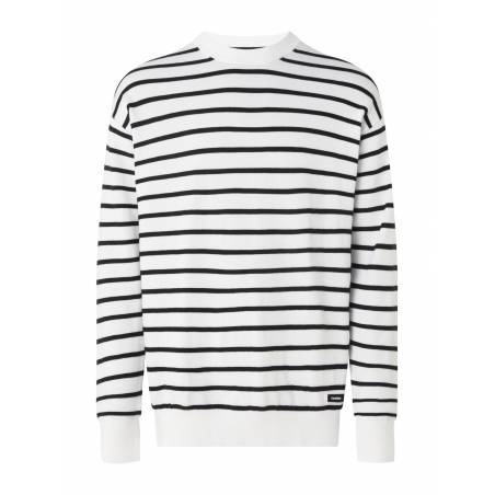 Męski sweter w paski striped comfort calvin klein K10K111448