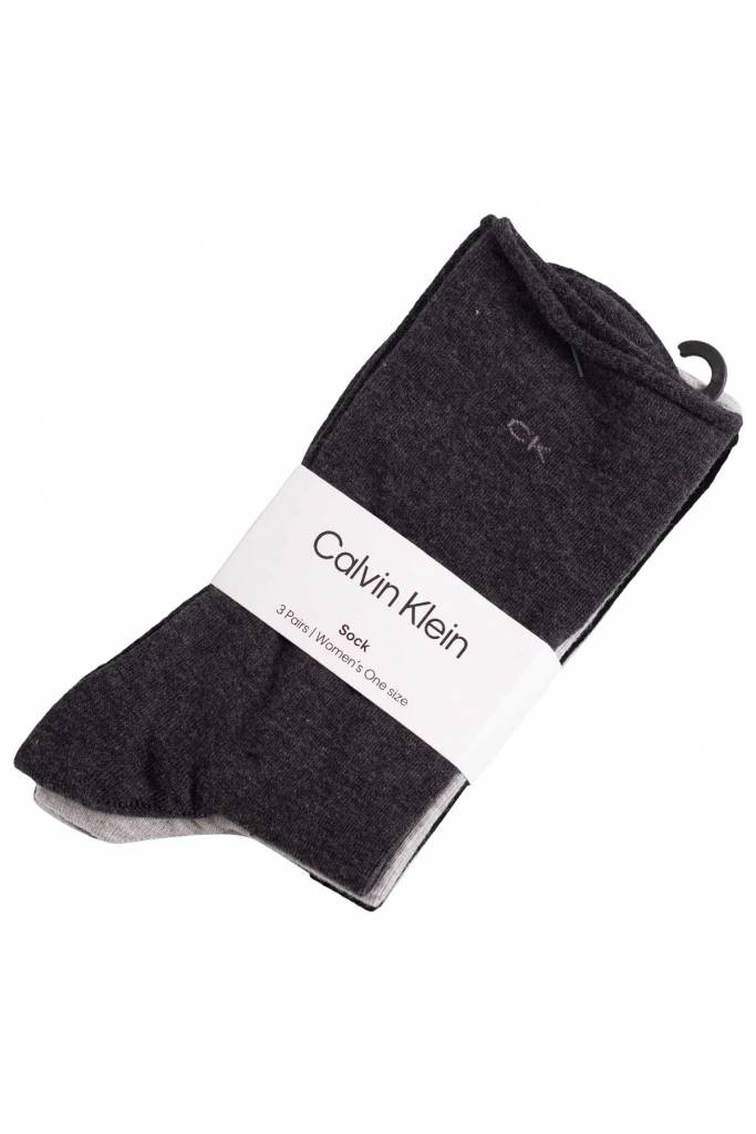 Detal stylizacja damskie skarpety 3-pack calvin klein 701218770