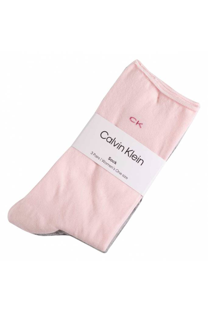 Tył damskie skarpety 3-pack calvin klein 701218770 Tył damskie skarpety 3-pack calvin klein 701218770