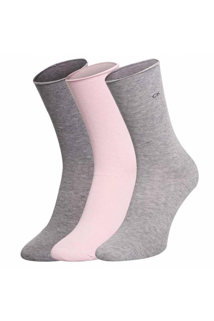 Przód damskie skarpety 3-pack calvin klein 701218770 Przód damskie skarpety 3-pack calvin klein 701218770
