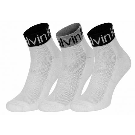 Przód skarpety męskie calvin klein 3-pack 701218722