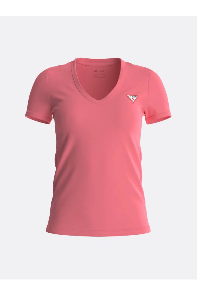 Detal 6 damski t-shirt w serek mini logo guess W2YI45 J1311