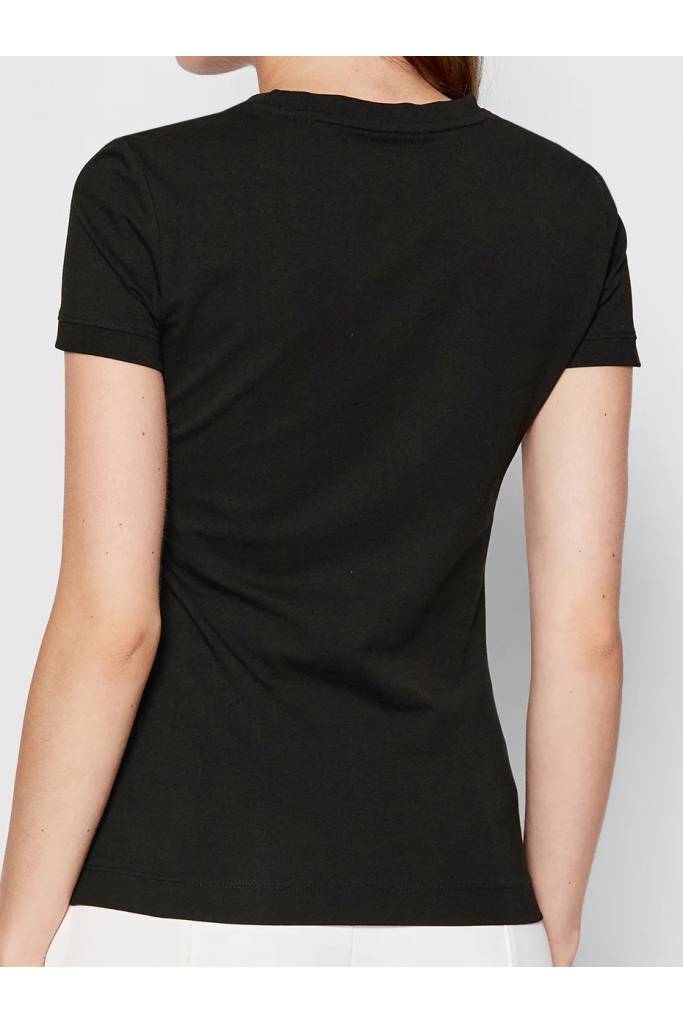 Tył damski t-shirt basic mini logo guess W2YI44 J1311 Tył damski t-shirt basic mini logo guess W2YI44 J1311