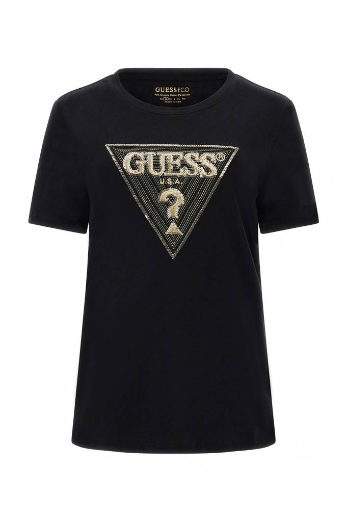 Damski t-shirt z aplikacją guess W3GI61 K6YW1 Damski t-shirt z aplikacją guess W3GI61 K6YW1