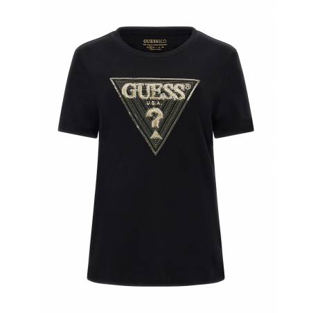Damski t-shirt z aplikacją guess W3GI61 K6YW1