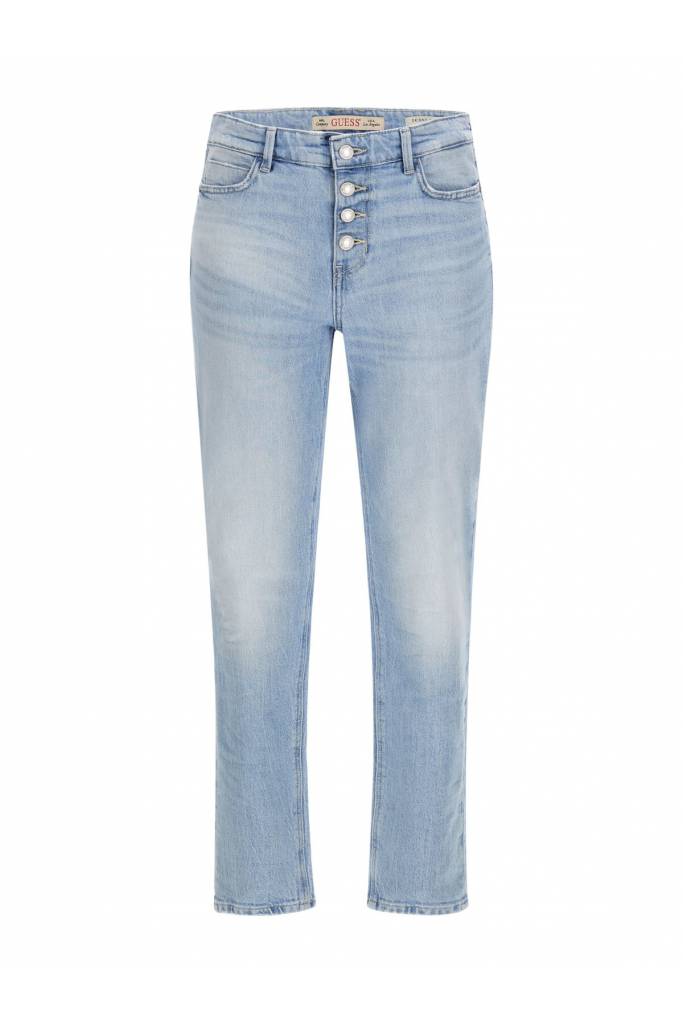 Damskie jeansy exposed skinny high guess W3GA28 D4MSC