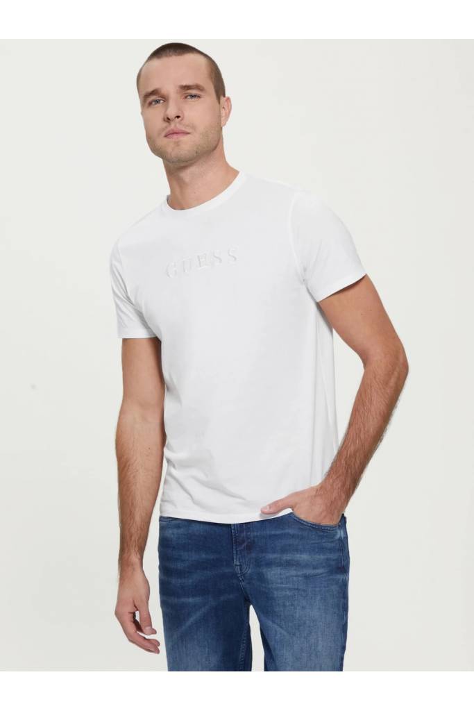 Detal 4 męski t-shirt pima guess M2BP47 K7HD0 Detal 4 męski t-shirt pima guess M2BP47 K7HD0