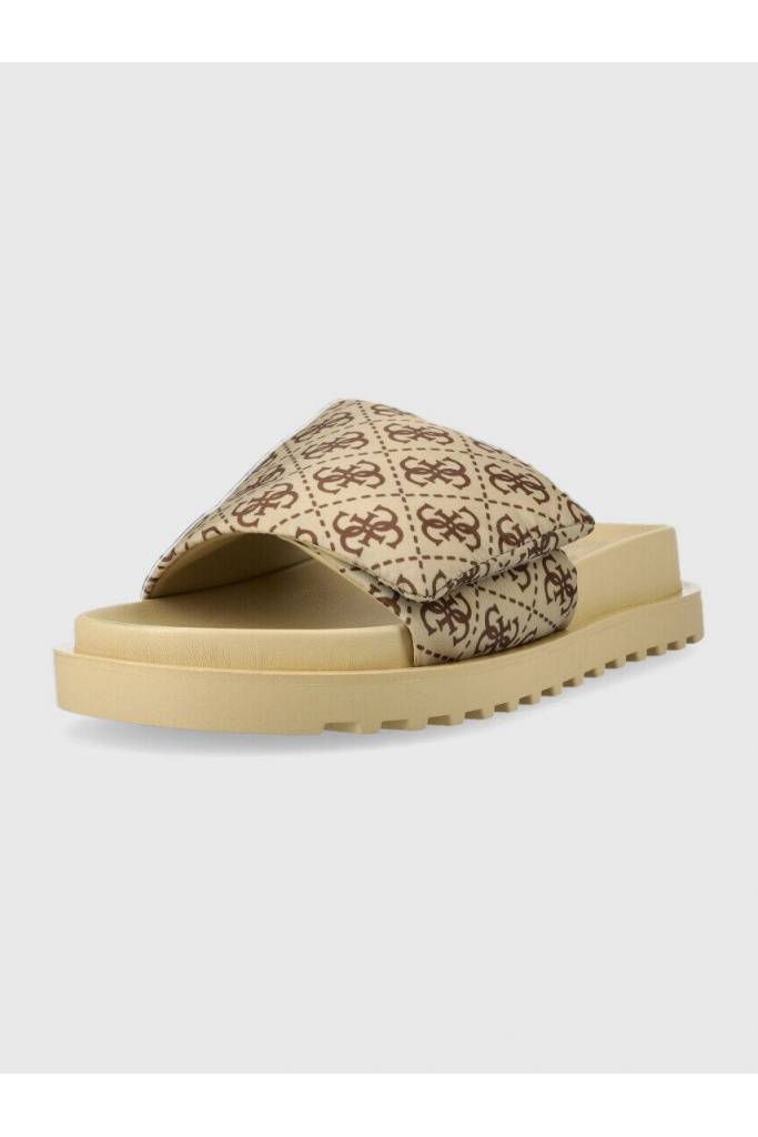 Przód damskie klapki logowane fabetzy guess FL6FZY FAL19 Przód damskie klapki logowane fabetzy guess FL6FZY FAL19