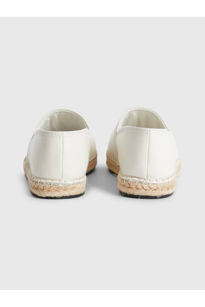 Detal stylizacja skórzane damskie espadryle calvin klein HW0HW01457