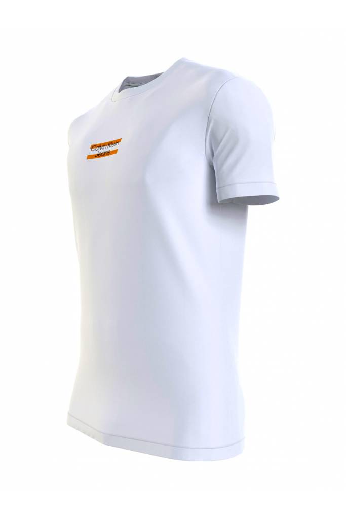 Przód męski t-shirt transparent stripe calvin klein jeans J30J322872 Przód męski t-shirt transparent stripe calvin klein jeans J30J322872