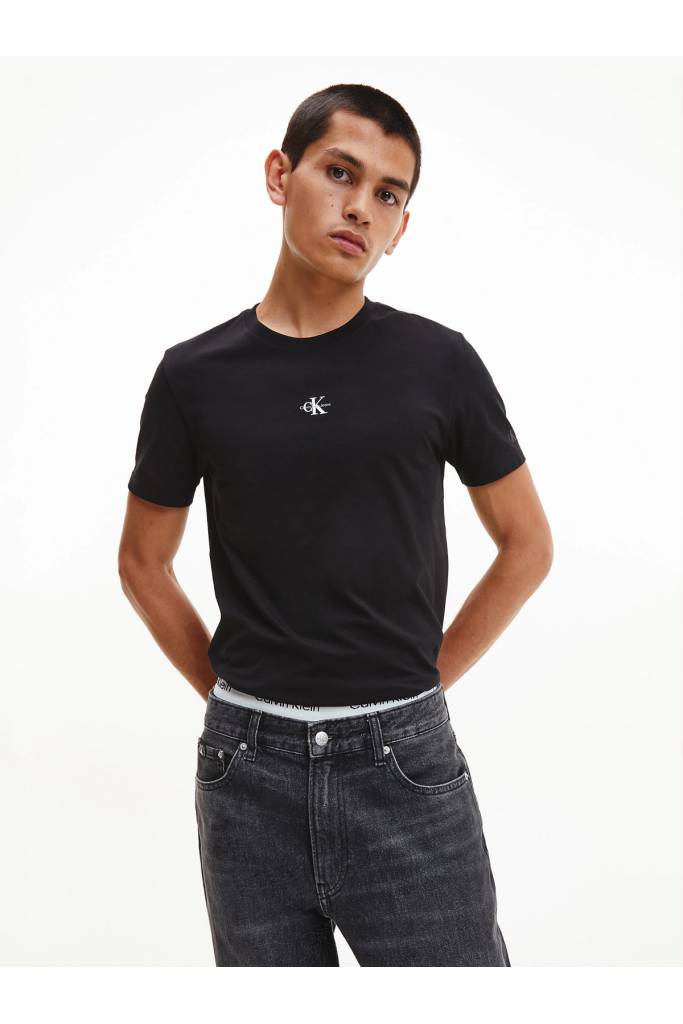 Przód męski t-shirt micro logo calvin klein jeans J30J322466 Przód męski t-shirt micro logo calvin klein jeans J30J322466