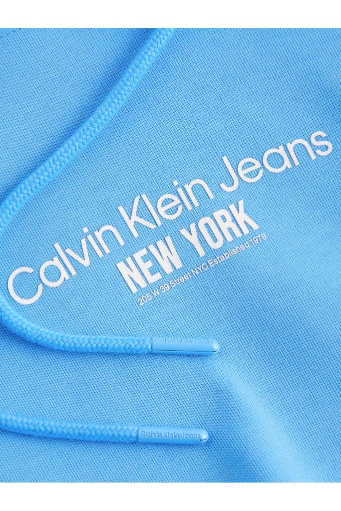 Przód krótka damska bluza z kapturem calvin klein jeans J20J220694 Przód krótka damska bluza z kapturem calvin klein jeans J20J220694