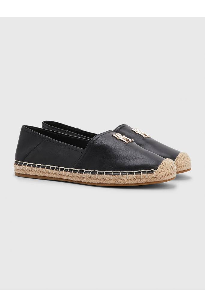 Detal 4 damskie skórzane espadryle sygnowane essential tommy hilfiger FW0FW07100