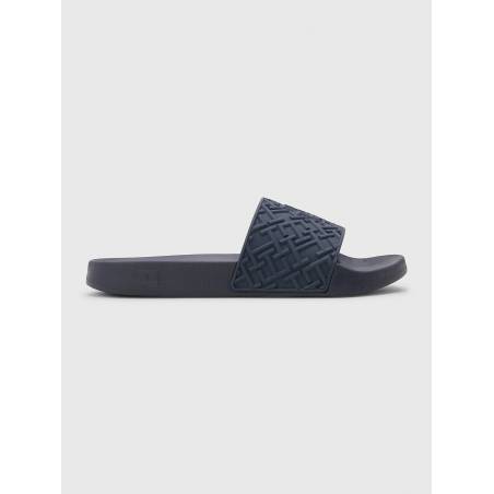 Damskie klapki monogram slide tommy hilfiger FW0FW06987